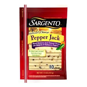 1 slice (21 g) Deli Thin Sliced Pepper Jack Cheese