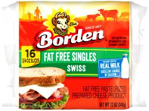 1 slice (21 g) Fat Free Swiss Cheese Singles