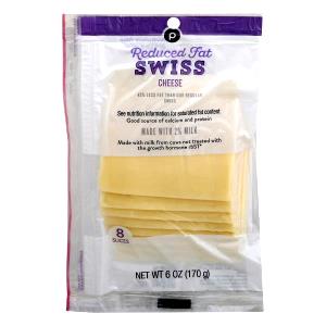 1 slice (21 g) Reduced Fat 2% Milk Swiss Cheese