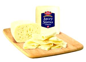 1 slice (22 g) Buttery Lacey Swiss Cheese
