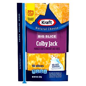 1 slice (22 g) Hand Marbled Colby Jack