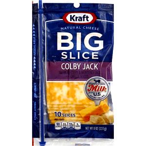 1 slice (23 g) Big Slice Colby Jack Cheese