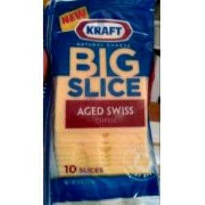 1 slice (23 g) Big Slice Swiss Cheese