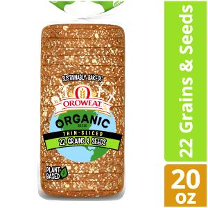 1 slice (27 g) Organic Thin Sliced 22 Grains & Seeds