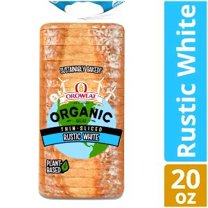 1 slice (27 g) Organic Thin Sliced Rustic White