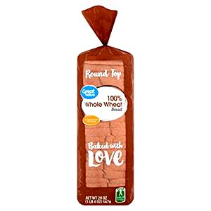 1 slice (28 g) 100% Whole Wheat Round Top