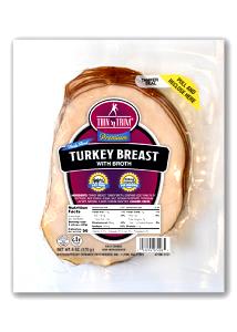1 slice (28 g) 96% Fat Free Oven Roasted Turkey Breast & White Turkey