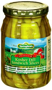 1 slice (28 g) Kosher Dill Sandwich Slices