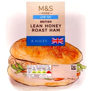 1 slice (28 g) Lean Generation Honey Ham