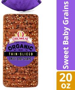 1 slice (28 g) Sweet Baby Grains Organic Bread
