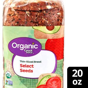 1 slice (28 g) Thin Sliced Organic Bread Amazing Seed