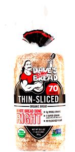 1 slice (28 g) Thin-Sliced White Bread Done Right