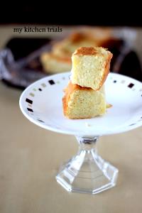 1 Slice (3-1/2" X 3-1/2" X 1") Puerto Rican Style Pound Cake (Ponque)
