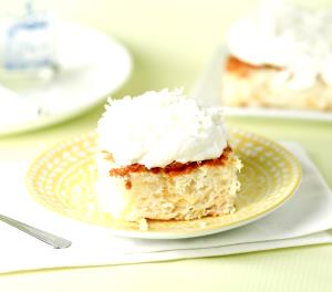 1 Slice (3-3/4" X 2" X 1/2") Fat Free Cholesterol Free Pineapple Cake without Icing