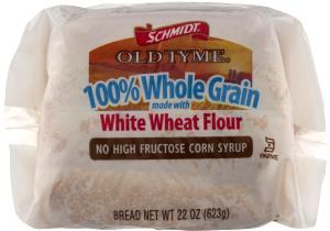 1 slice (31 g) Old Tyme 100% Whole Grain White Wheat Bread