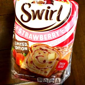 1 slice (34 g) Strawberry Swirl Bread