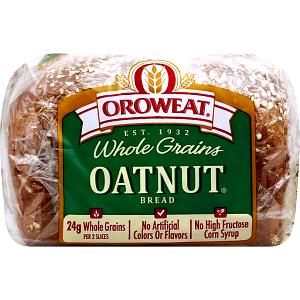 1 slice (38 g) Oatnut 3-Seed Bread