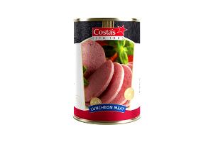 1 Slice (4-1/4" X 4-1/4" X 1/16") Pork Luncheon Meat (Canned)