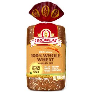 1 slice (43 g) 100% Hearty Whole Wheat Bread