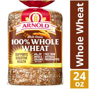 1 slice (43 g) 100% Whole Wheat Country Style Bread