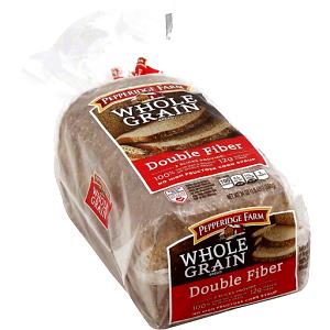 1 slice (43 g) Whole Grain Double Fiber Soft 100% Whole Wheat Bread