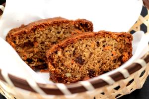 1 slice (44 g) Carrot Raisin Nut Loaf