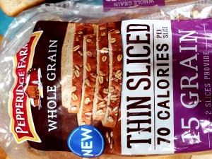 1 slice (49 g) Whole Grain 15 Grain Bread