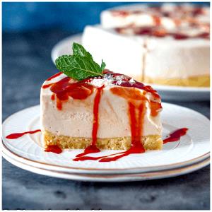 1 slice (5 oz) Guava Cheesecake