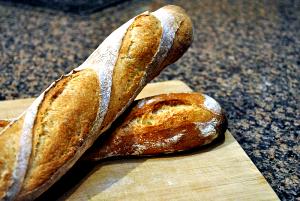 1 slice (56 g) Sourdough Baguette