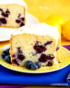 1 slice (57 g) Lemon Blueberry Brunch Cake