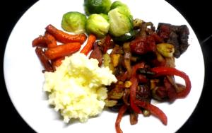 1 Slice (6-1/2" X 2-3/8" X 3/8") Braised Beef Liver