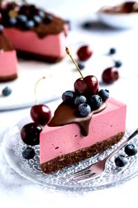 1 slice (71 g) Cherries 