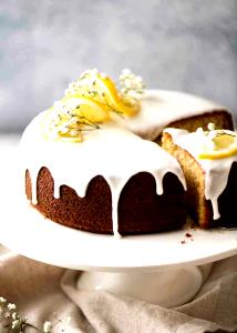 1 slice (76 g) Glazed Lemon Creme Cake