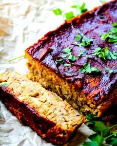 1 slice (9 oz) Vegan Meatloaf