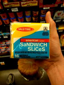 1 Slice American or Cheddar Imitation Cheese