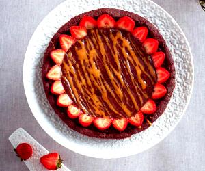 1 Slice Chocolate Ganache Tart With Caramel