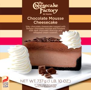 1 slice Chocolate Mousse Cheesecake (10")