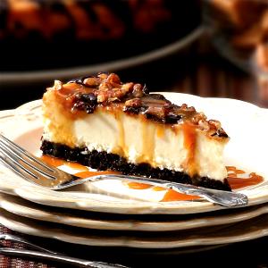 1 slice Chocolate Pecan Turtle Cheesecake (10")