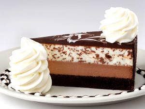 1 slice Chocolate Tuxedo Cream Cheesecake (10")