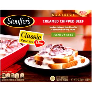 1 Slice Cooked (8"x 3-3/4"x 1/2") Chipped Dried Beef (Cooked in Fat)