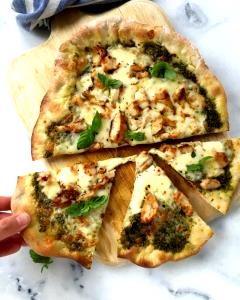 1 slice Flat Bread Chicken Pesto Pizza