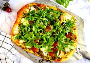 1 Slice Garden Pesto Pizza, Pan Crust