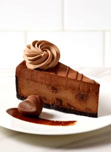 1 slice Godiva Chocolate Cheesecake (10")