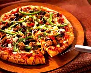 1 Slice Gorgonzola, Sausage & Olives Specialty Thin Crust Pizza
