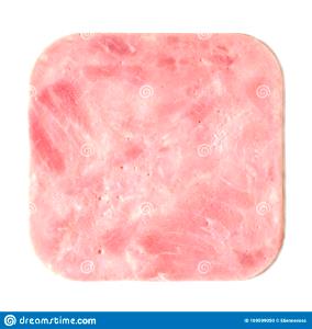 1 Slice Ham Lunch Meat, Chopped