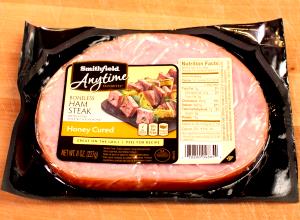 1 Slice Ham Steak, Unheated