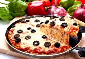 1 Slice Large Black Olive Pizza