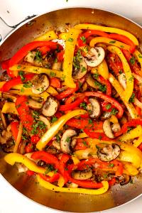 1 Slice Medium Mushroom, Onion, And Green Pepper