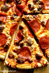 1 Slice Medium Pepperoni & Sausage Pizza