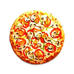 1 Slice Medium Veggie Topper Traditional Crust Pizza